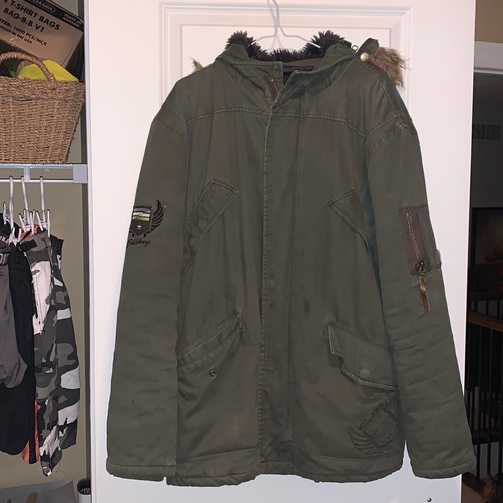 Billabong Military Style Parka Coat